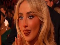 Sabrina Carpenter Licking Lips meme.