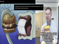 McDonald's CEO Big Arch Burger Test image and meme example.