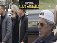 Jeffrey Epstein alive in israel florida conspiracy theory image examples.