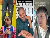 Catching Print slang image examples.