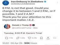 Iranian Embassies mock trump