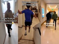 Scientology Run trend image examples from tiktok.