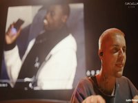 Justin Bieber Watching YouTube At Coachella meme and viral video.