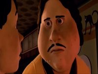 Reginald Skulinski Eating / Disappointed Monster House meme image example.