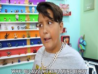 Cause We're Playing Bendy meme.