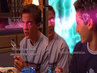 A meme edit of the Spoony Spoonicus scene from Malcolm In the Middle.