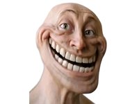 Realistic Troll Face / Hey You Might Know Me Already meme.