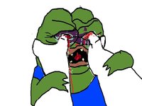 Pepe Getting Eyes Gouged Out meme depicting Pepe the Frog.