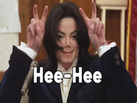 Michael Jackson Hee Hee / HeHe meme example image.