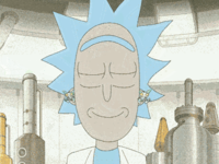 Niche Rick Headphone Meme