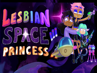 Lesbian Space Princess title artwork.