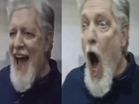 Kurt Caldwell / Clancy Brown Laughing Then Shocked meme.