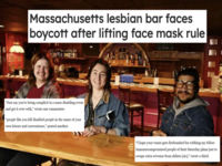 Last Ditch Bar Mask-Optional Controversy / Lesbian Bar Mask Policy Discourse