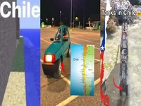 Three memes about Chile being narrow.
