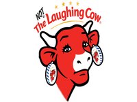 The Not Laughing Cow meme and image example.