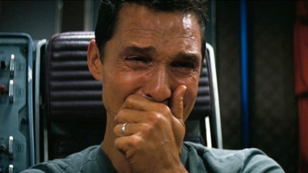Matthew McConaughey Crying meme from Interstellar.