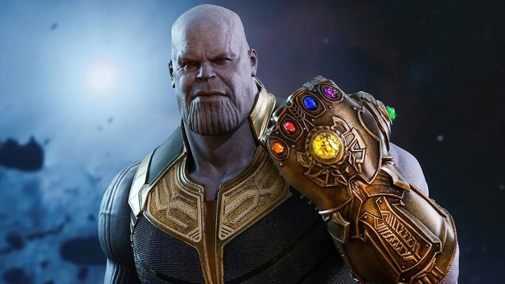 Thanos | Hi-res rendering of Thanos sporting the Infinity Gauntlet with all the stones in place.