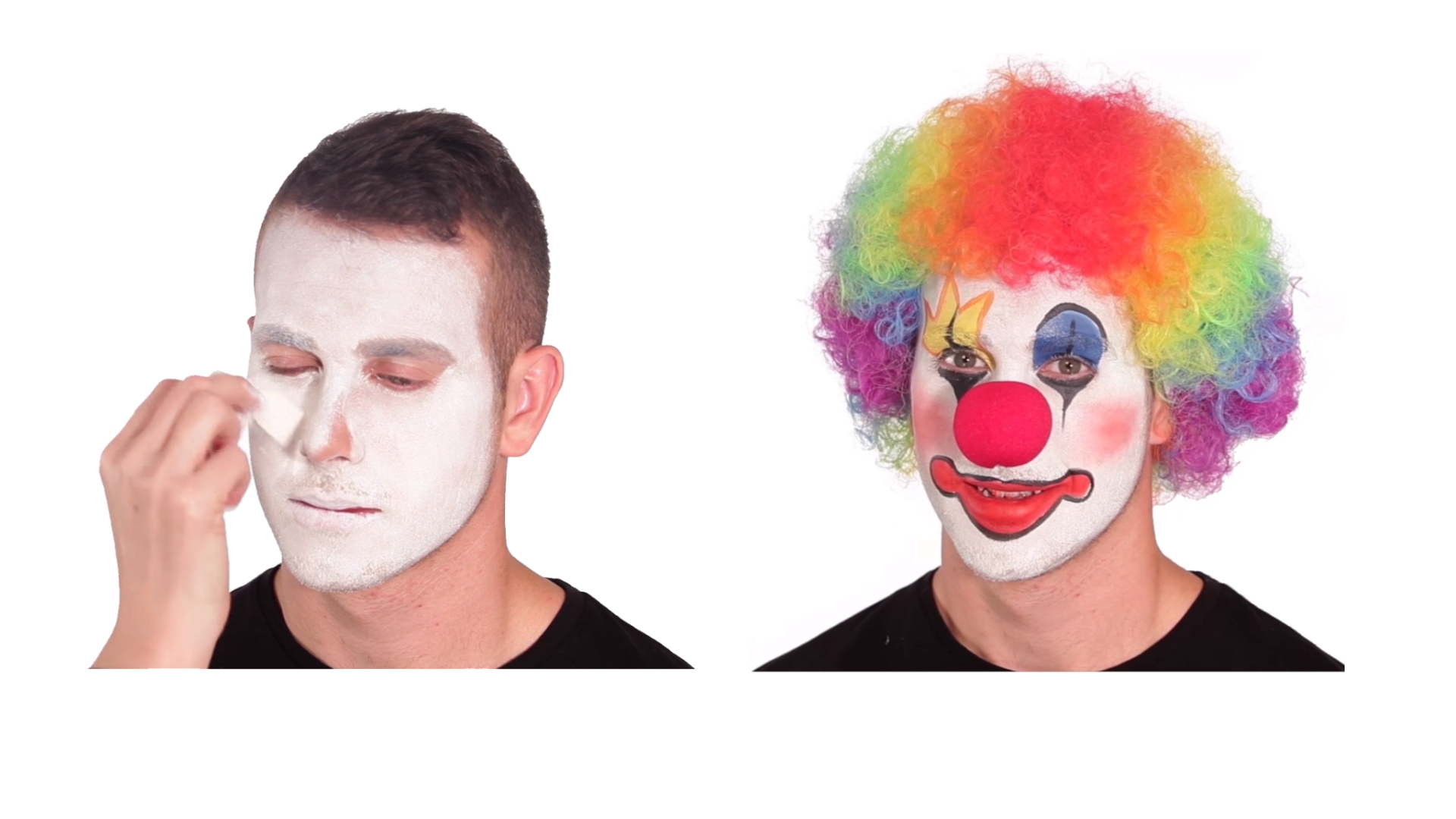 Clown makeup gif