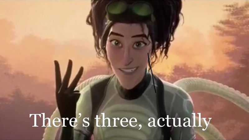 Doctor Octopus from Into the Spider-Verse: &quot;There&#39;s three actually&quot;