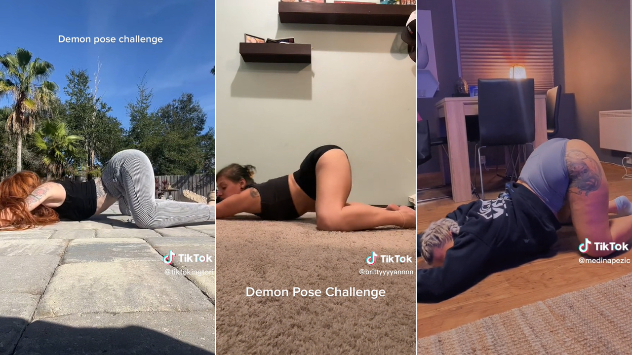 Demon pose challenge nsfw