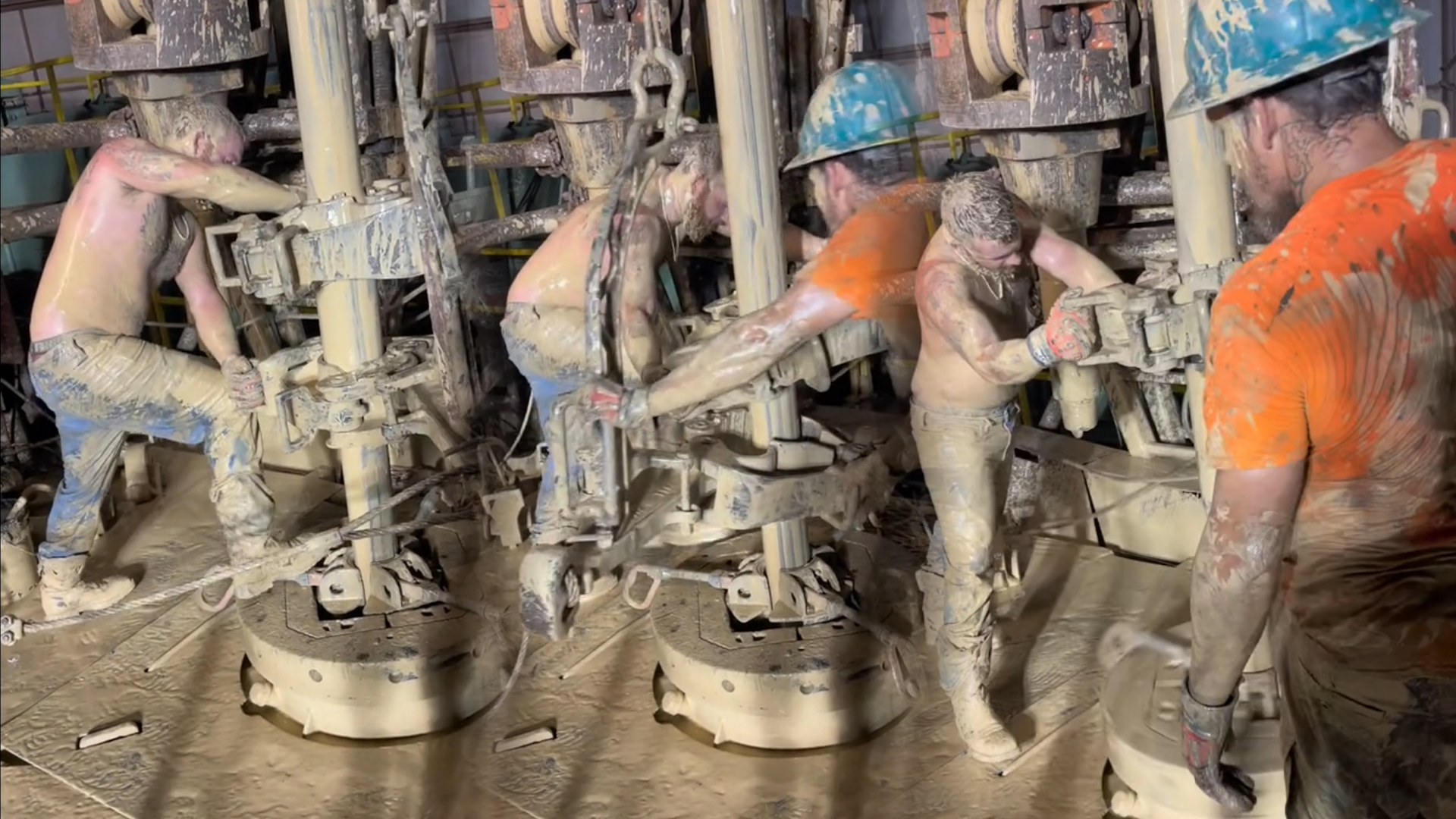 Muddy Workers Operating Machinery Know Your Meme