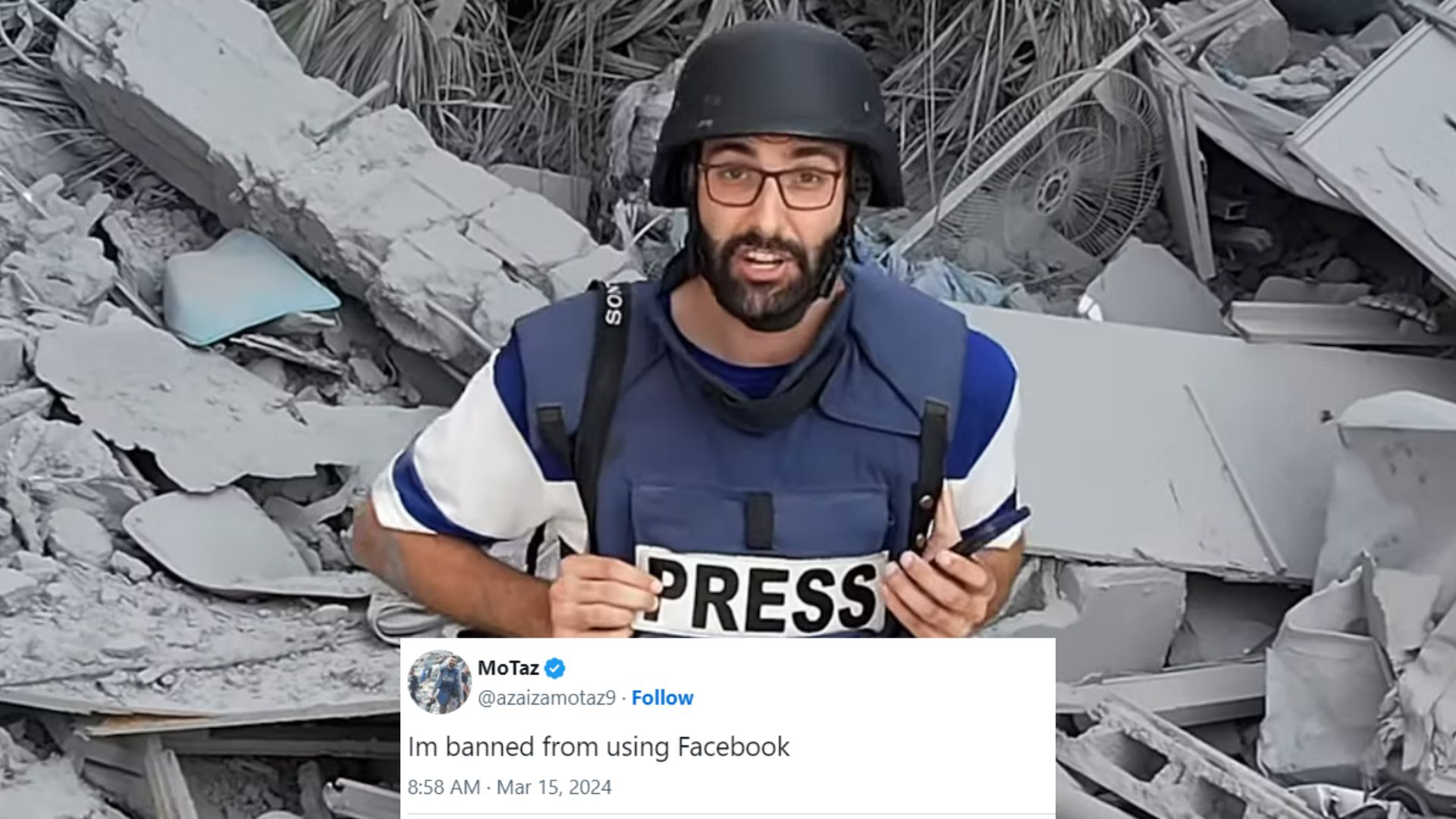 Motaz Azaiza Facebook Ban Controversy Know Your Meme