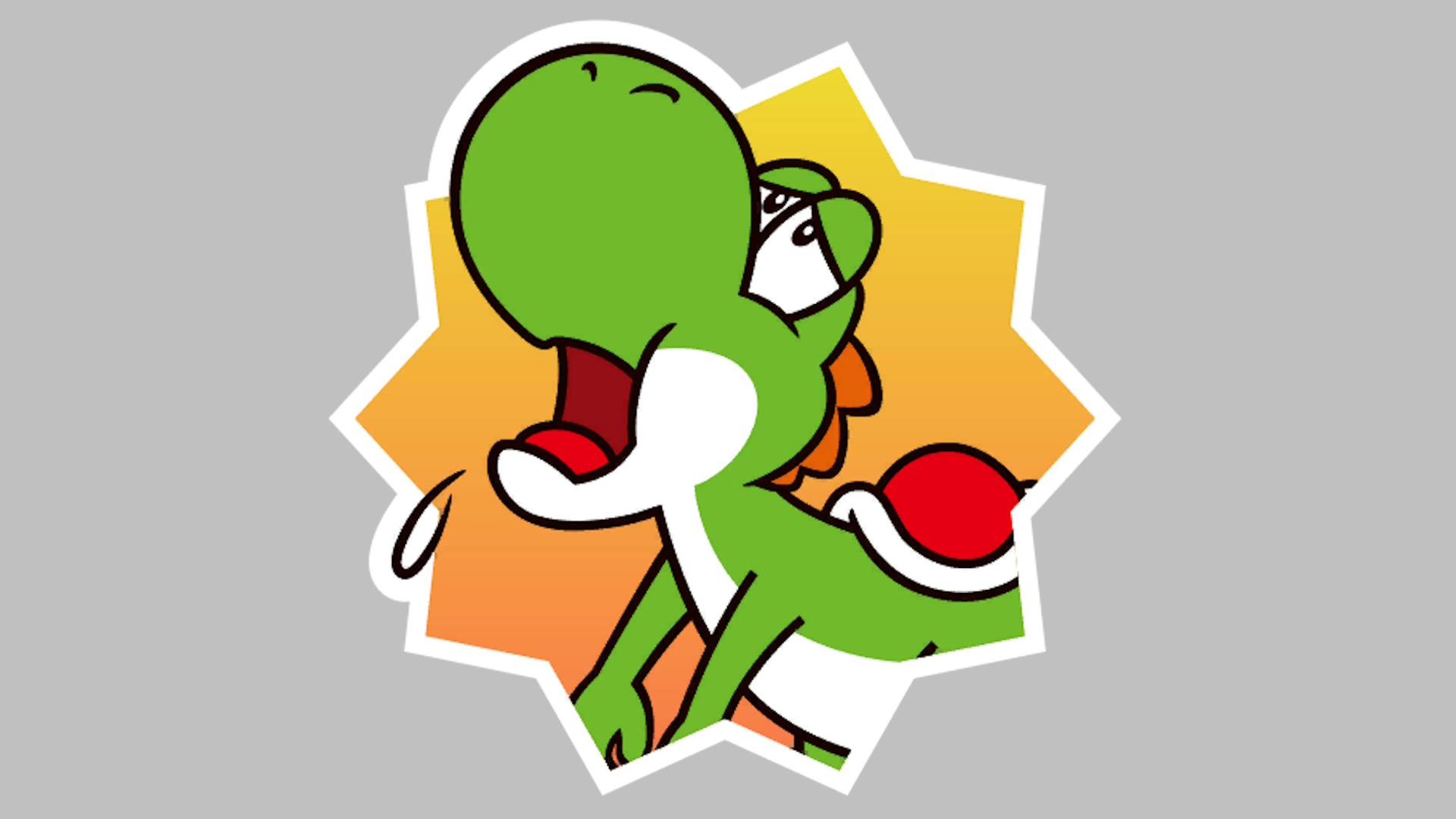 Yoshi backshot sticker