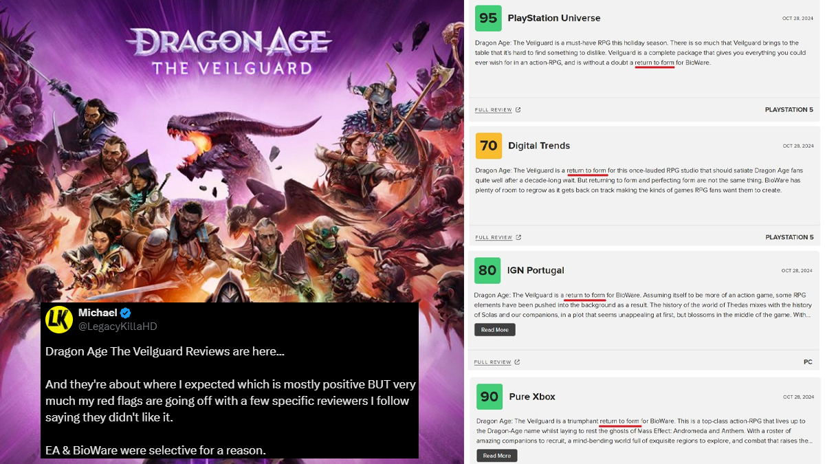 Dragon Age The Veilguard cover example and reviews examples.