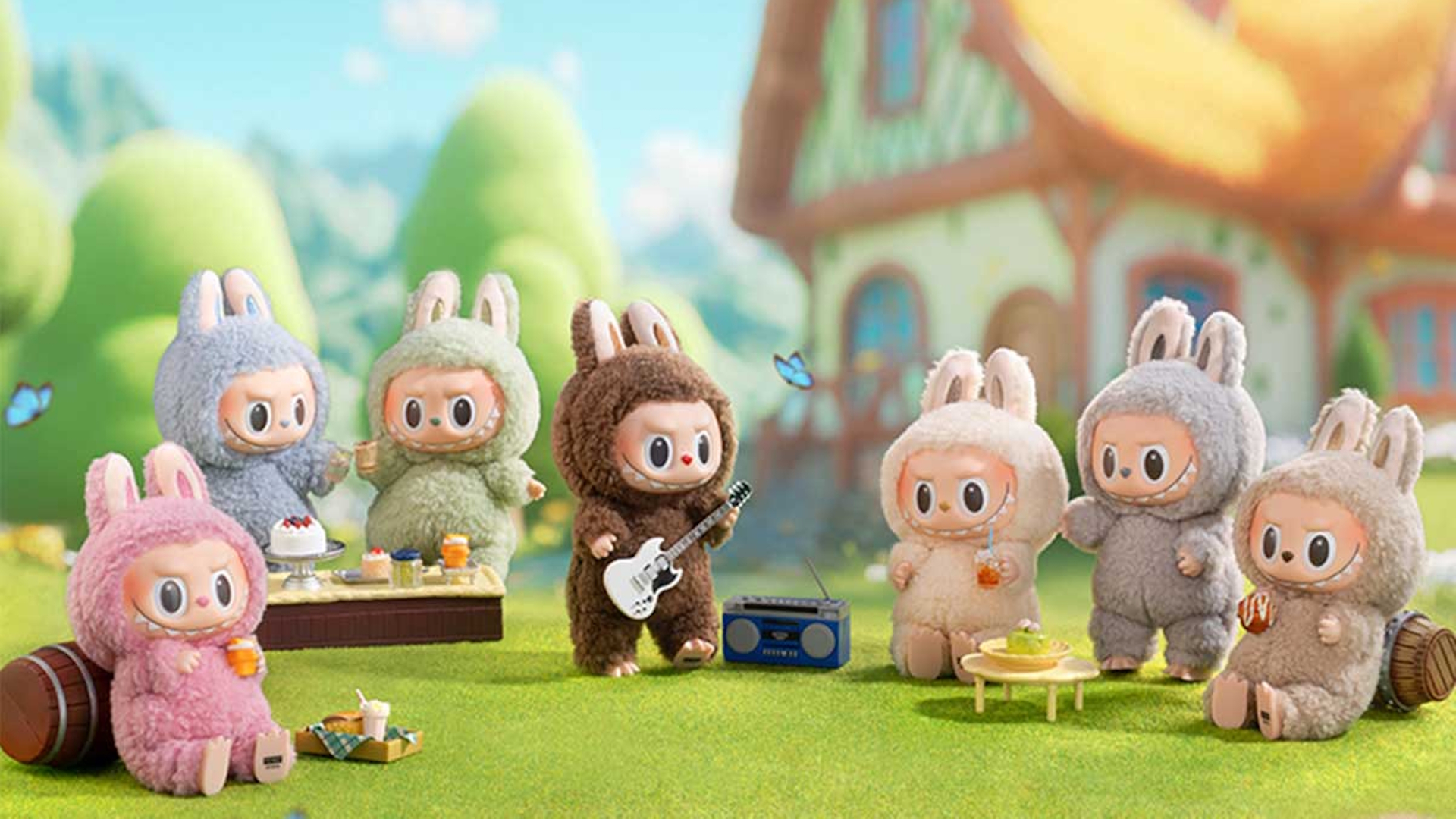 Labubu collectible figures and plushes example image.