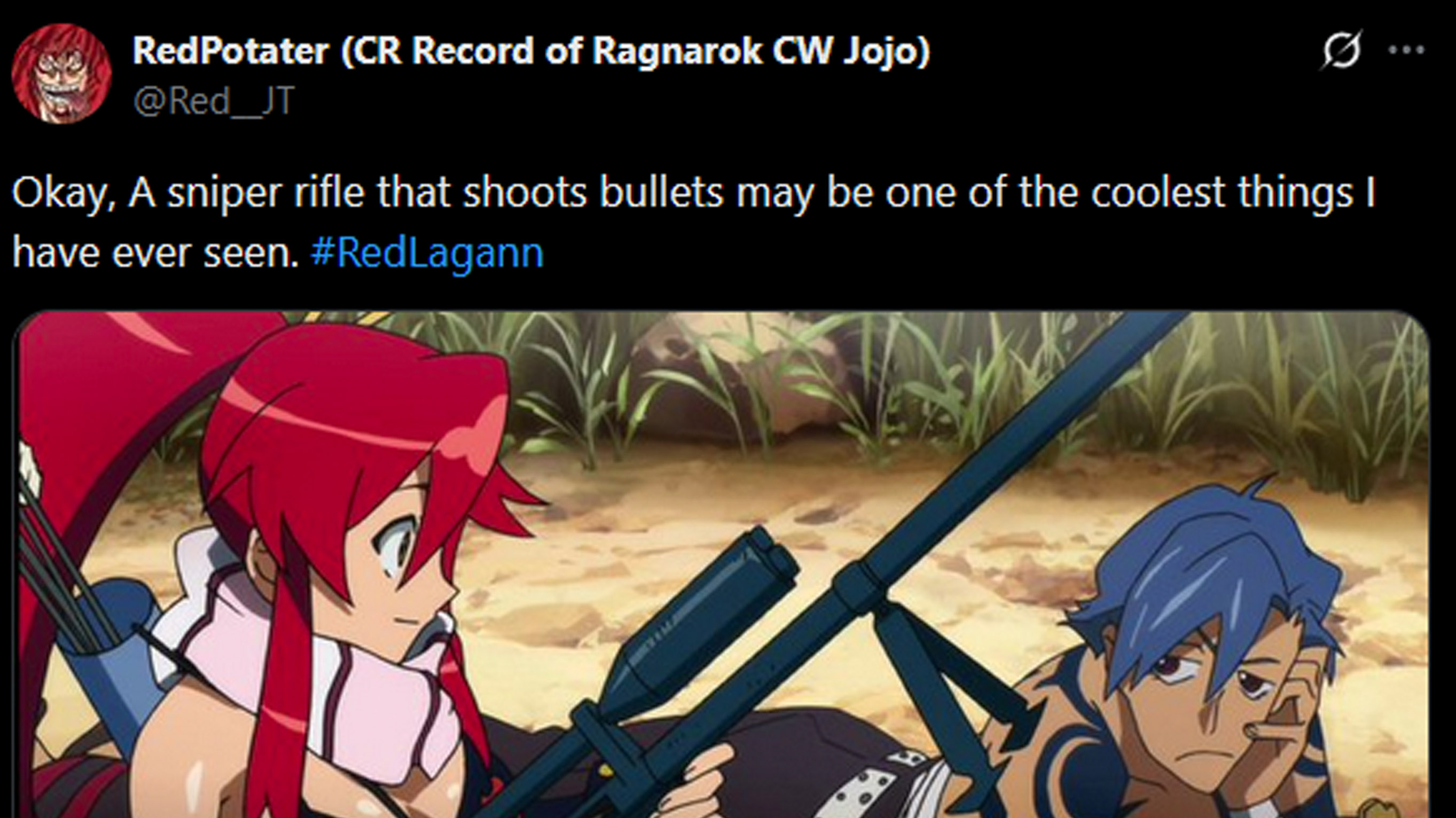 A Sniper Rifle That Shoots Bullets meme and original tweet.