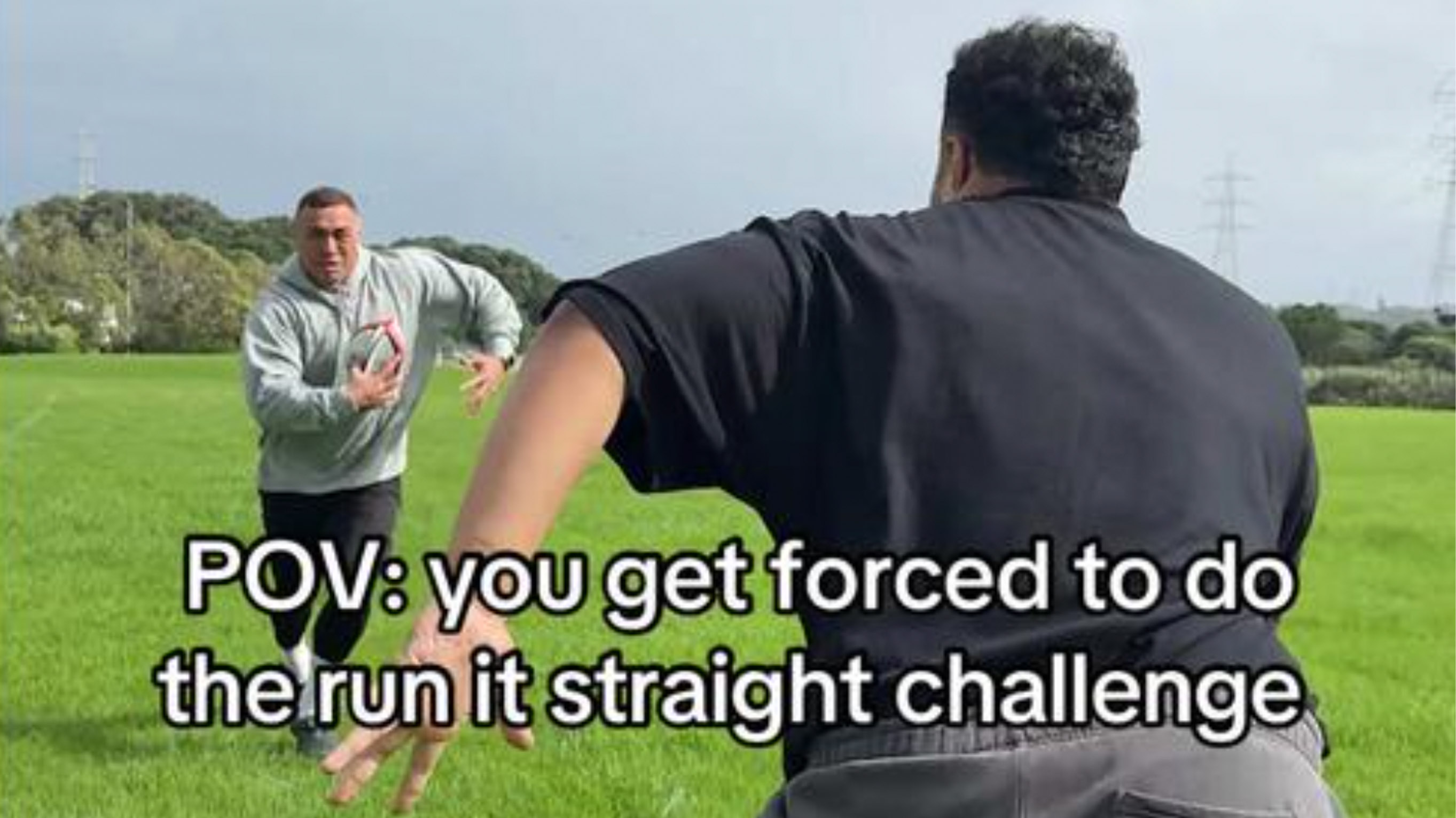 Run It Straight TikTok Challenge image and meme example.