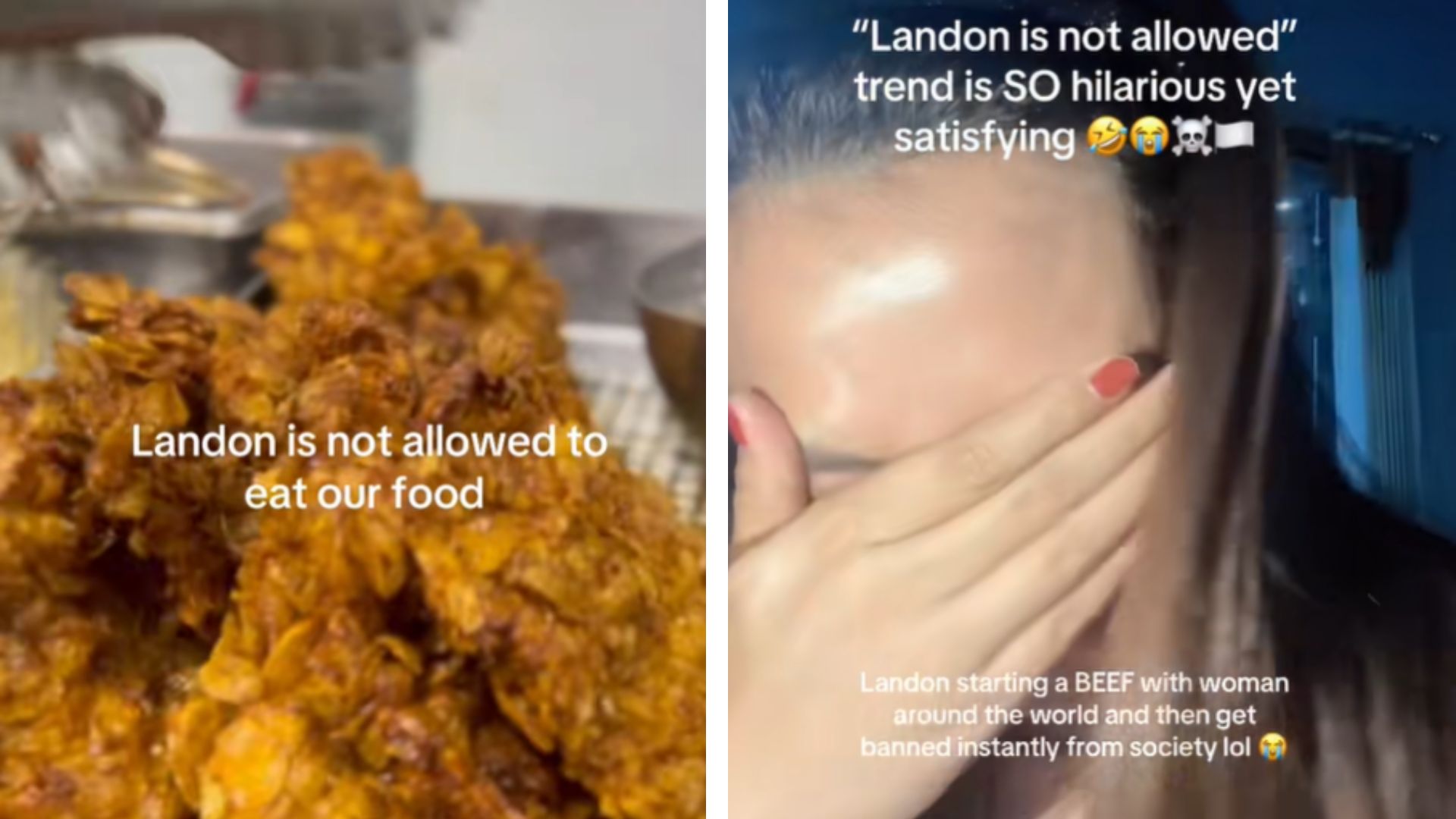 Landon Is Not Allowed Trend and meme examples from tiktok.