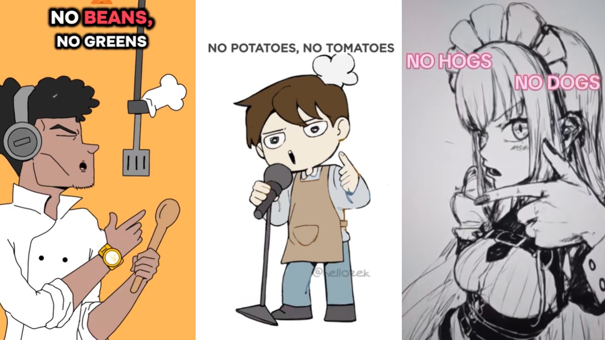 Super Easy Two Ingredient Song meme examples.