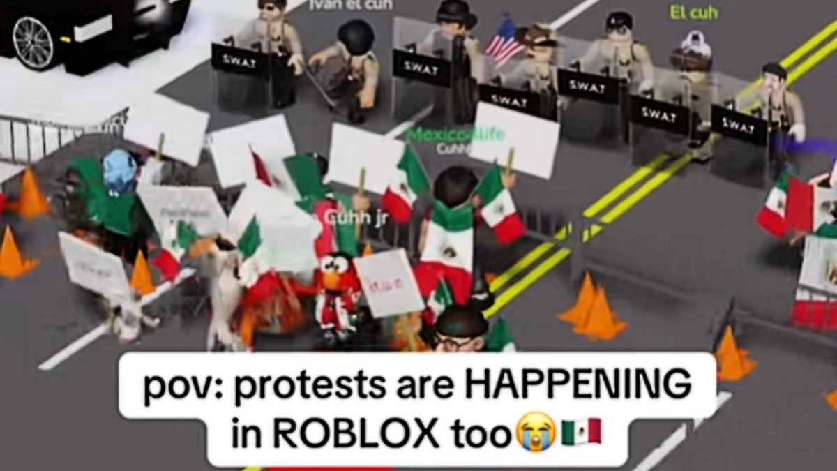 Roblox ICE Protests image example.