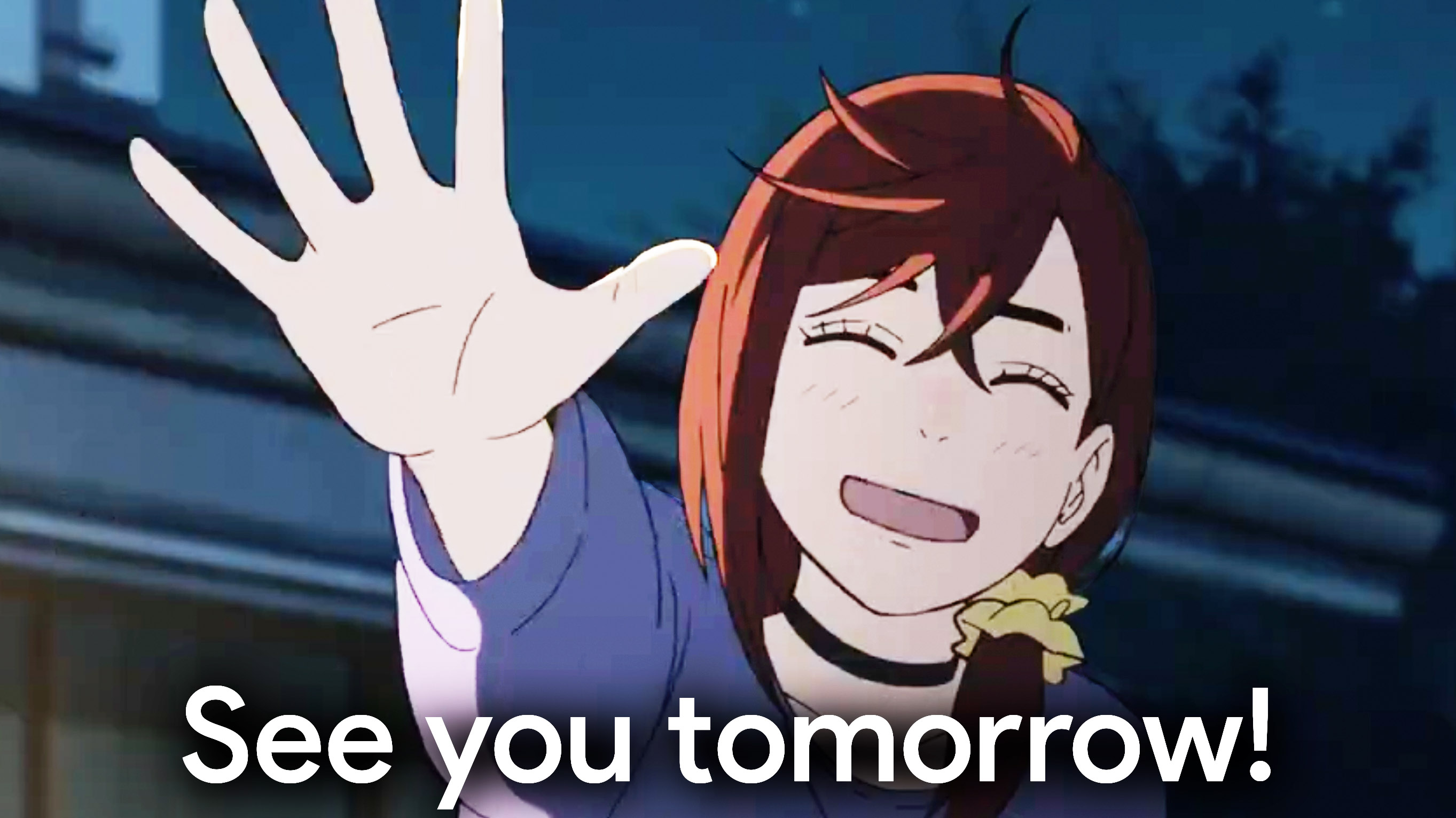 Okarun See You Tomorrow meme.