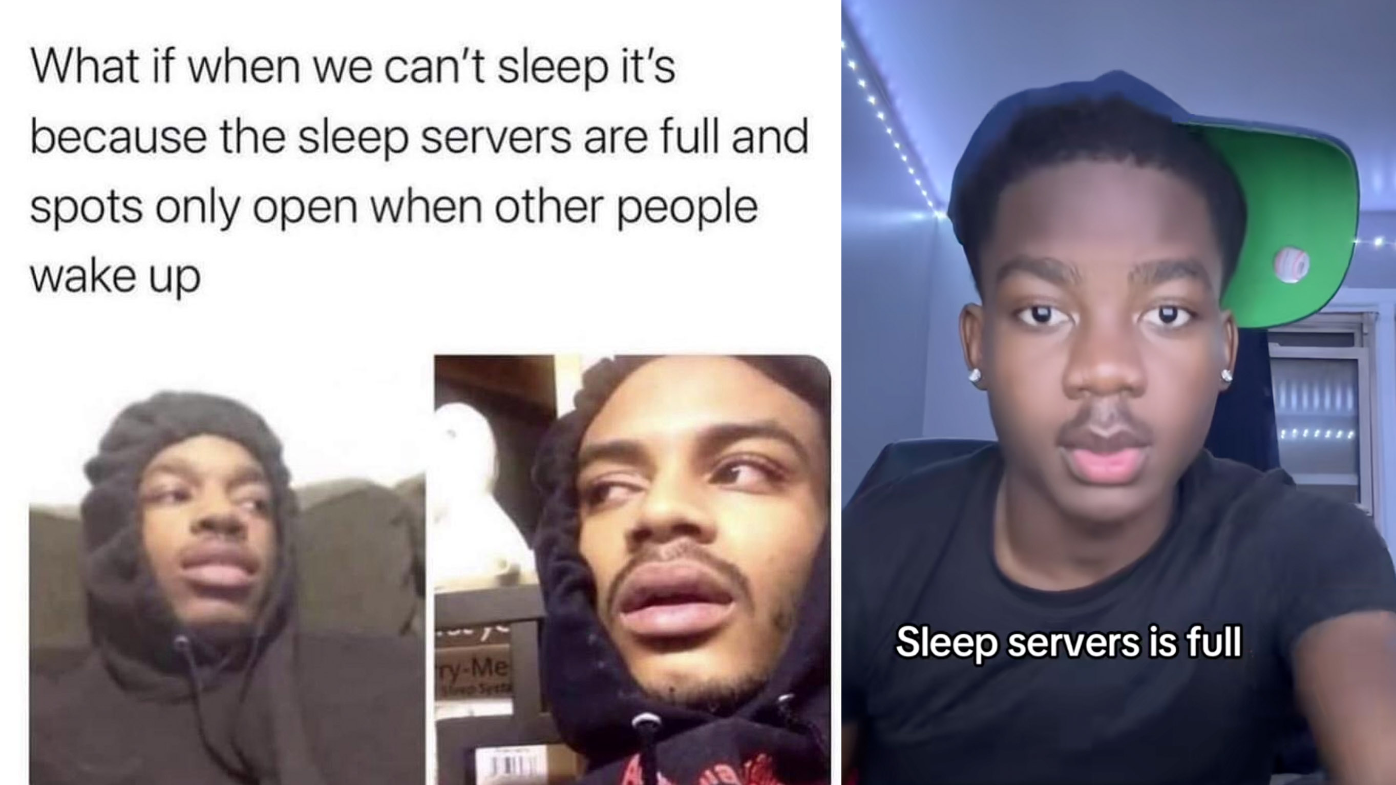 Sleep Servers meme and image examples.