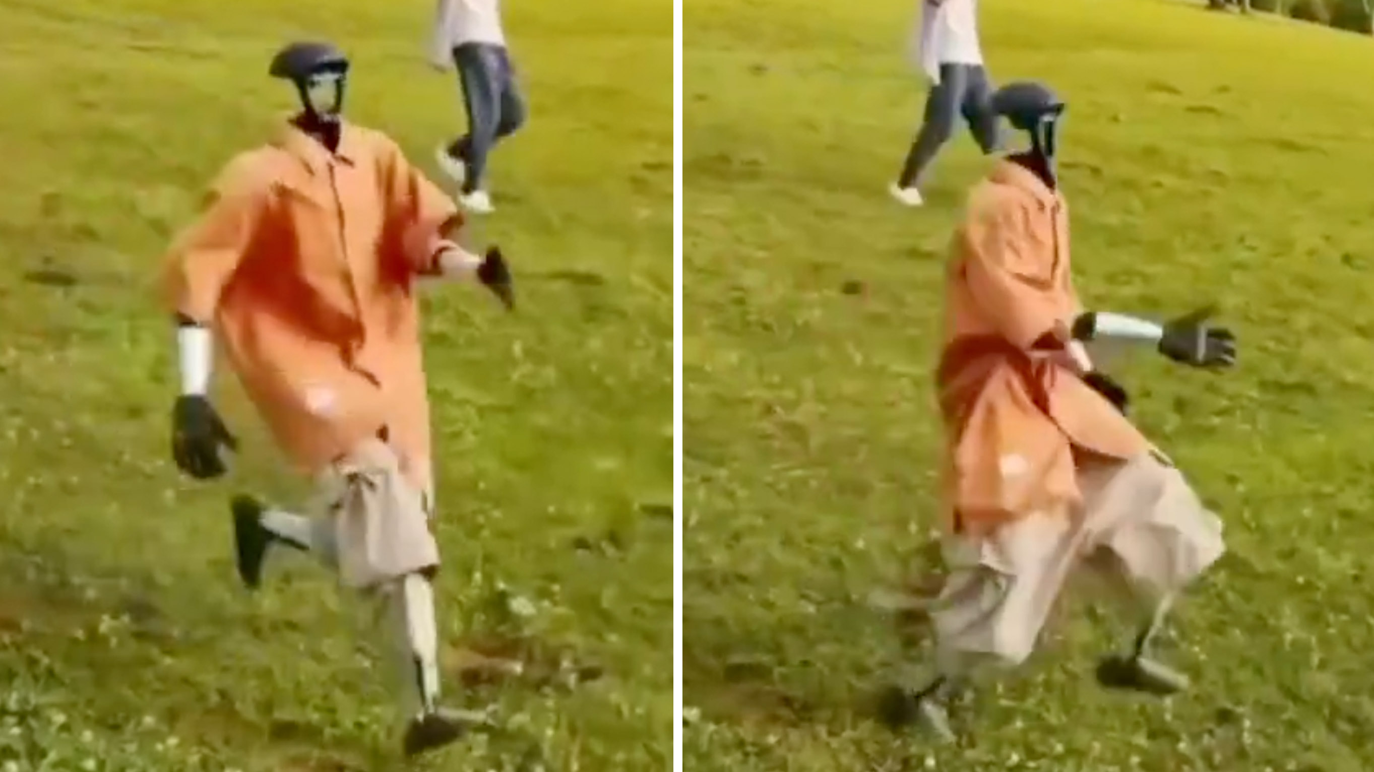 Chinese Robot Running video and memes image examples.