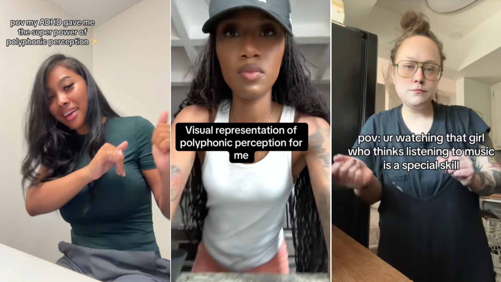 Polyphonic Perception tiktok example images.