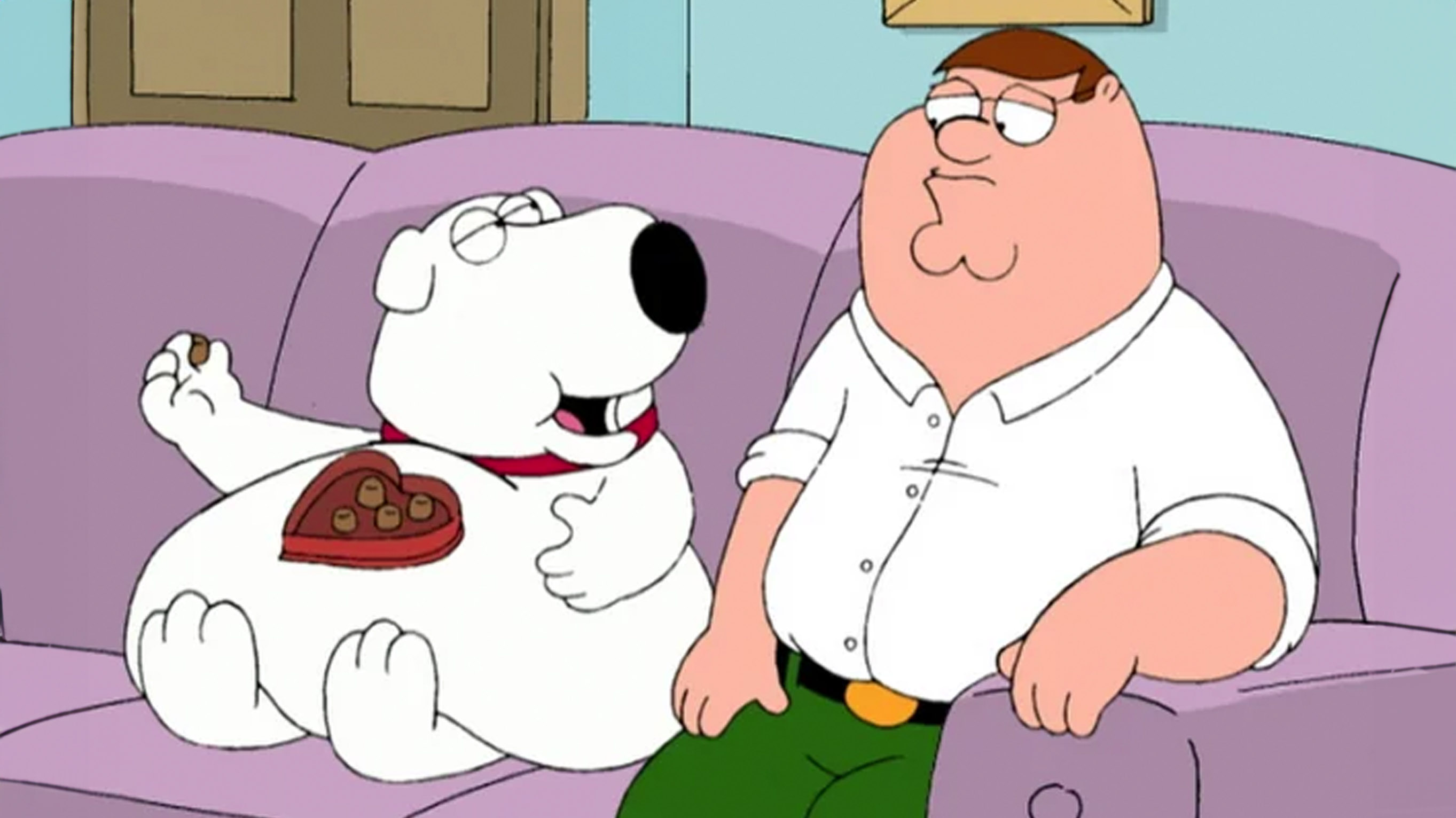 Brian Griffin I Love Chocolate meme.