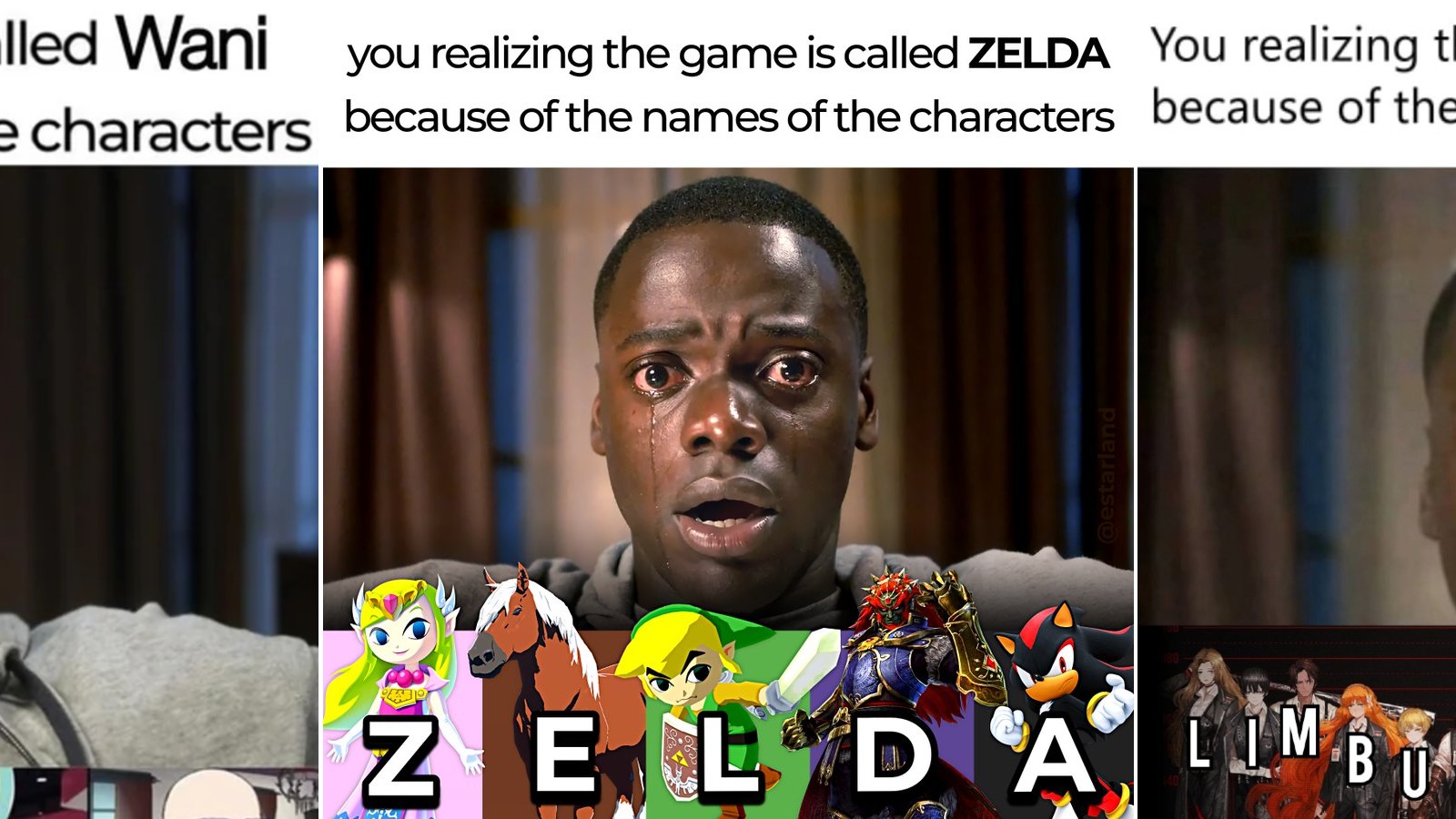 The Game Is Called X Because of the Name of the Characters meme examples.