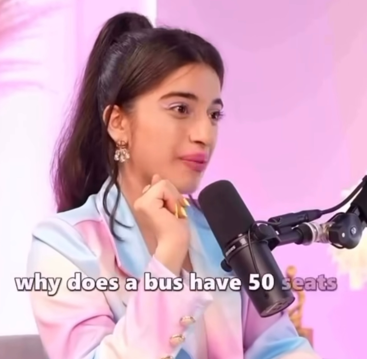 Why does a bus have 50 seats?