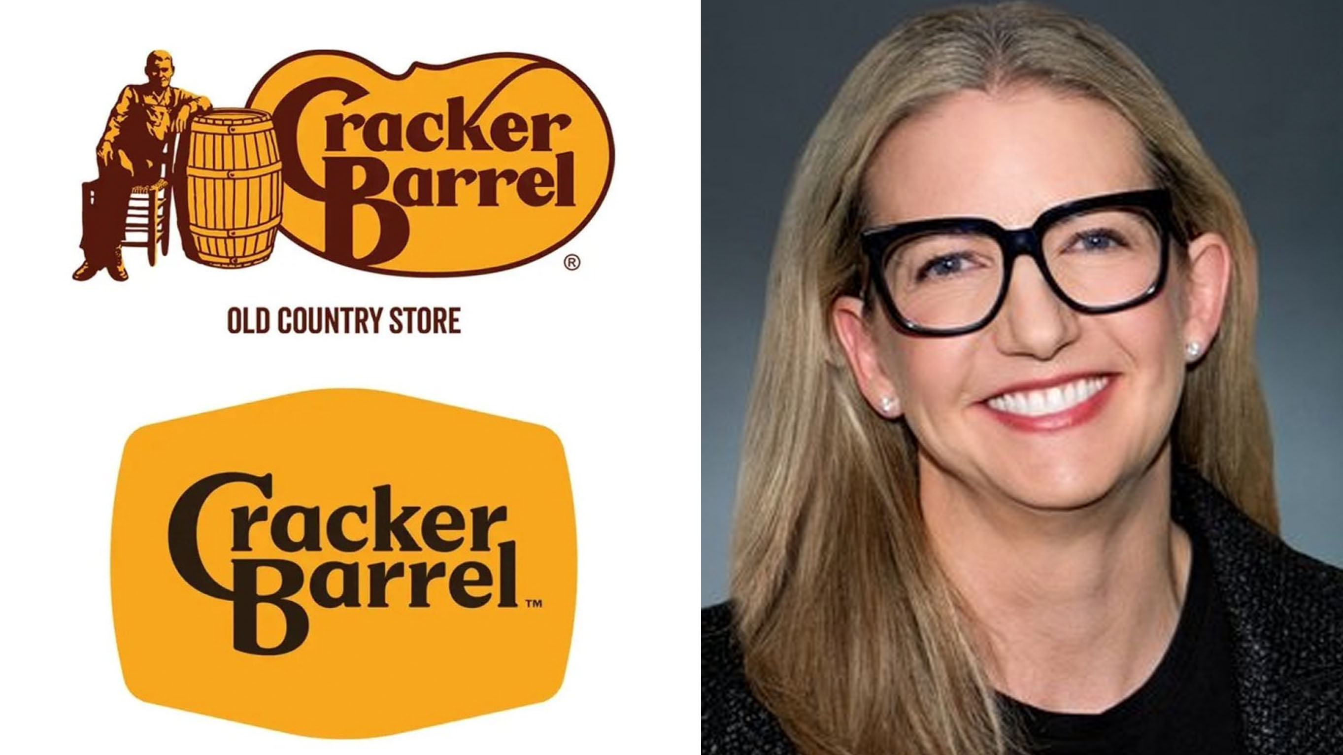 Cracker Barrel Logo Change image examples.