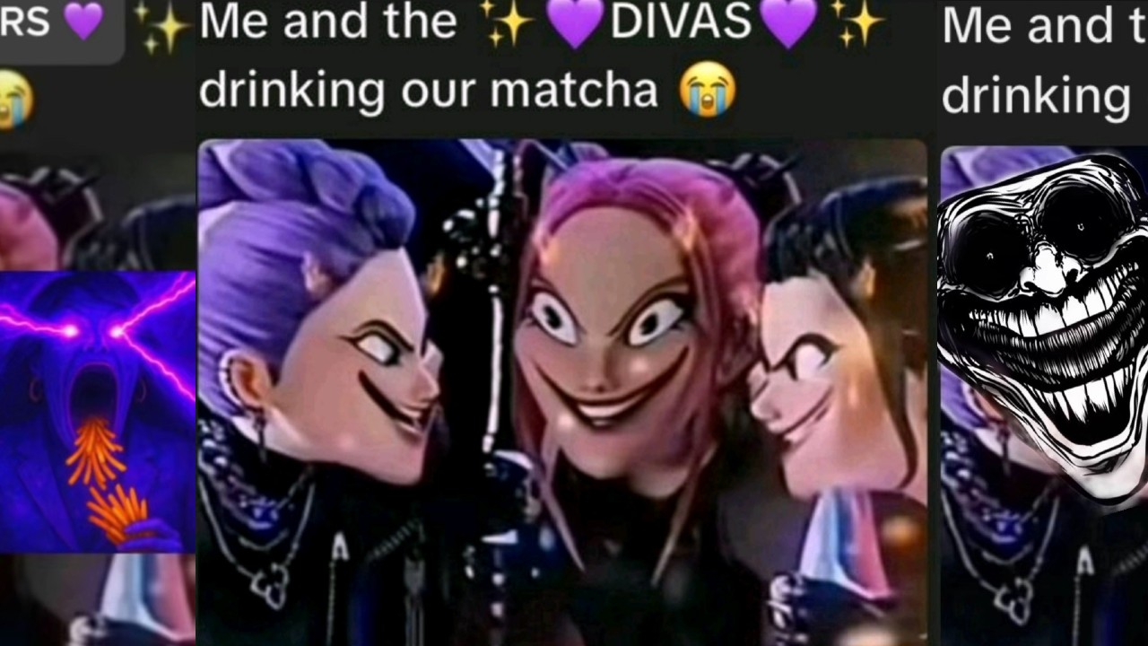 Me and the Divas Drinking Our Matcha meme examples.