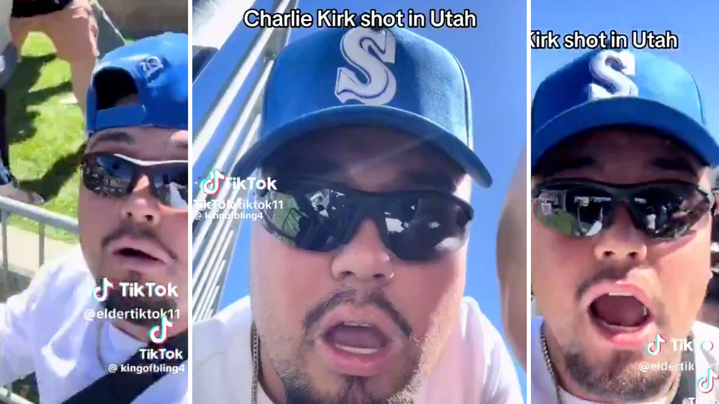 Elder TikTok / Eldertiktok11 Video at Charlie Kirk Shooting image examples.