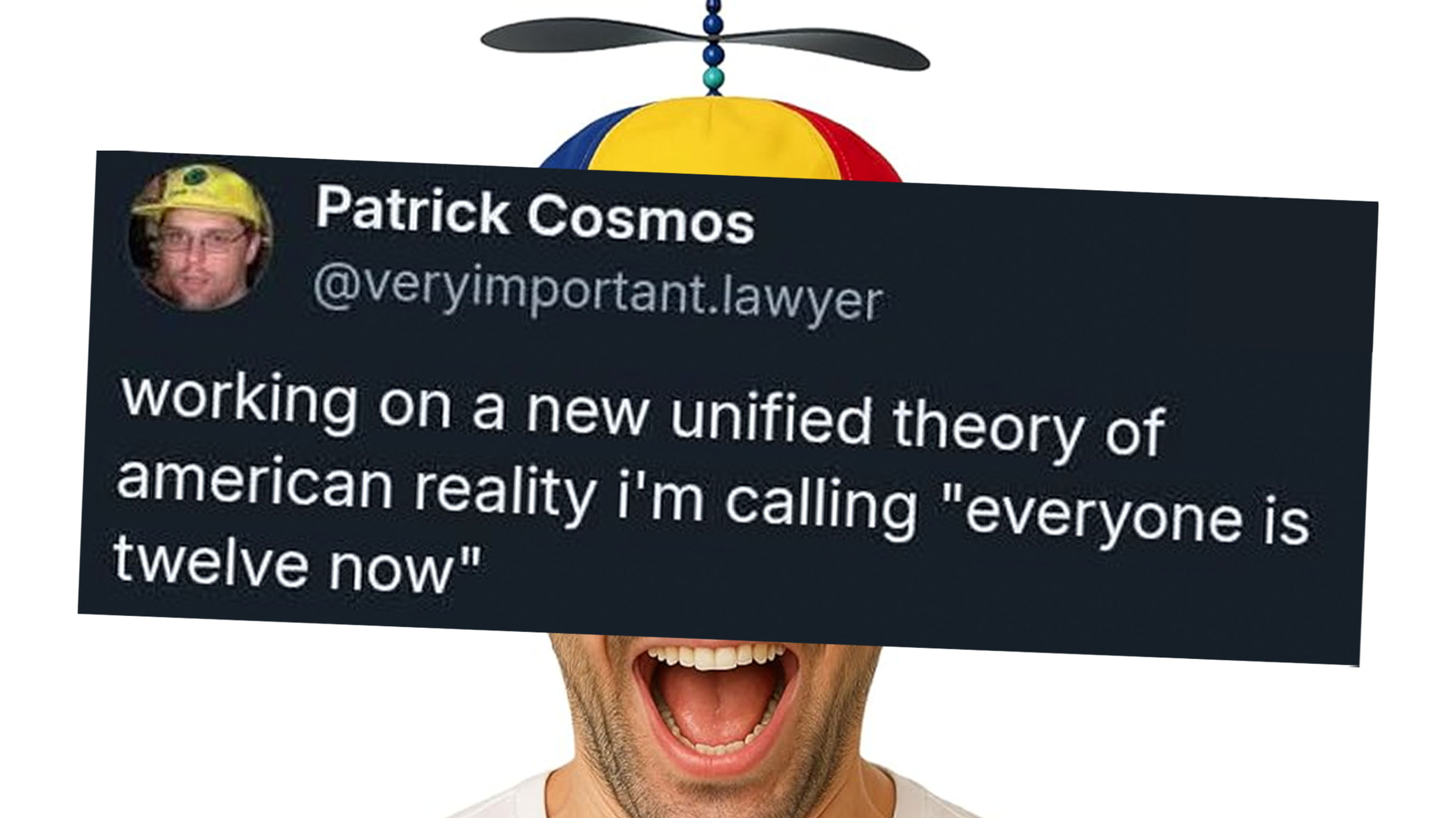 Everyone is 12 Now Theory and Of Course You Do You're 12 meme and tweet example.