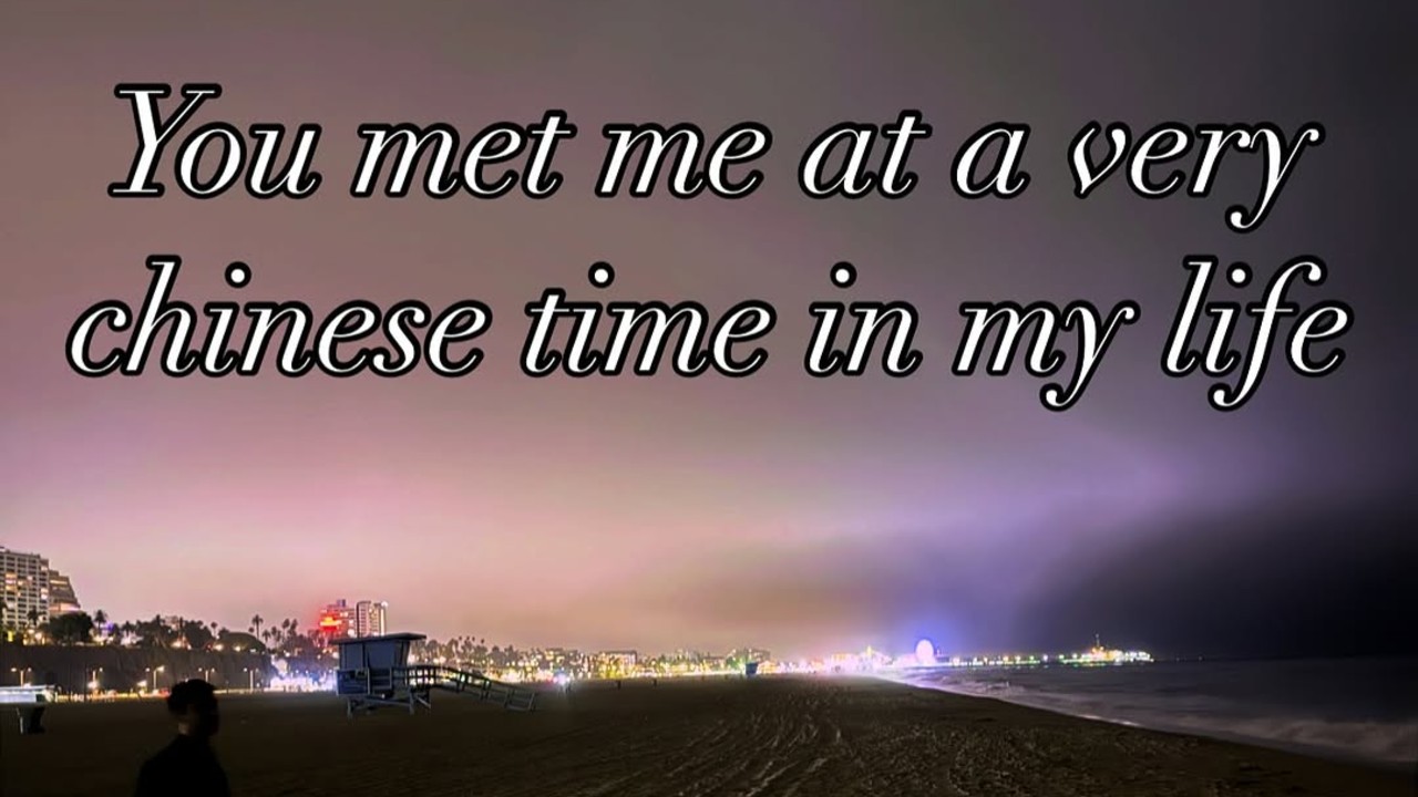 You Met Me At A Very Chinese Time In My Life meme example.