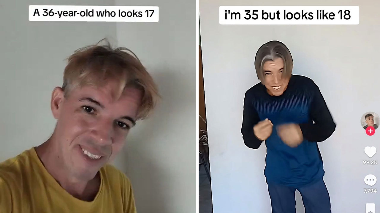 36-Year-Old Who Looks 17 meme and tiktok image examples.