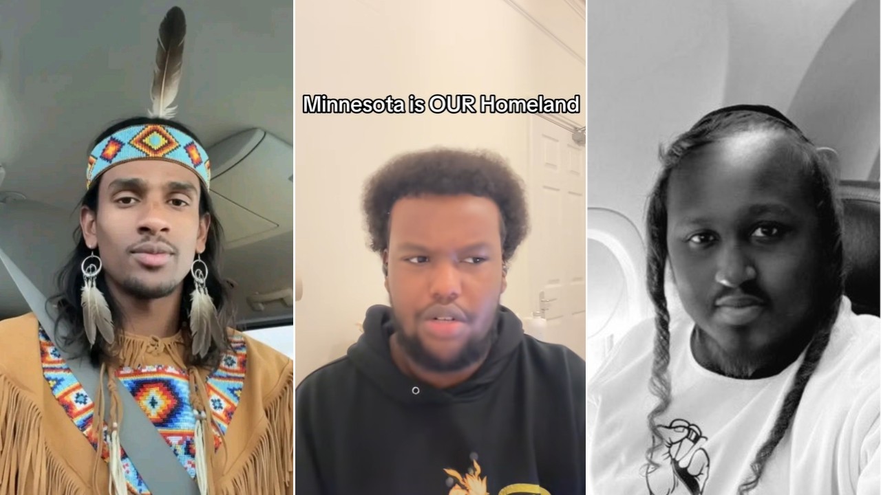 Three examples of TikTokers claiming that Minnesota was promised to the Somalis.