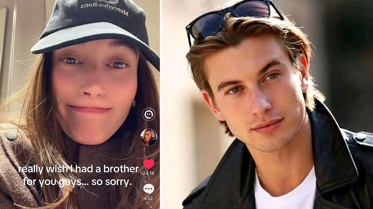 Hailey Bieber as a Man image examples.