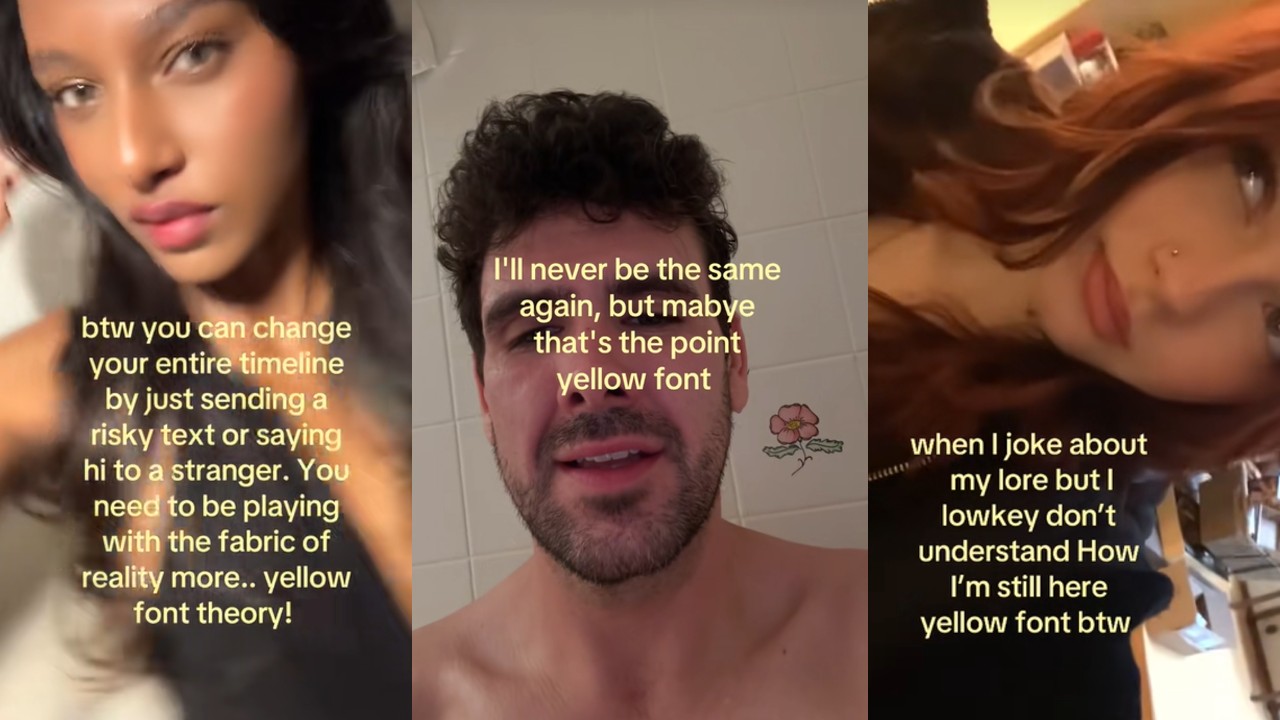 Yellow Font Theory image examples.